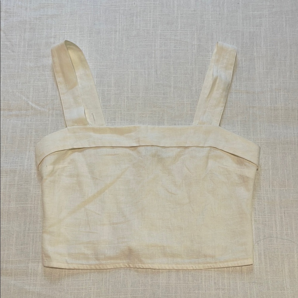Abercrombie White Linen Top